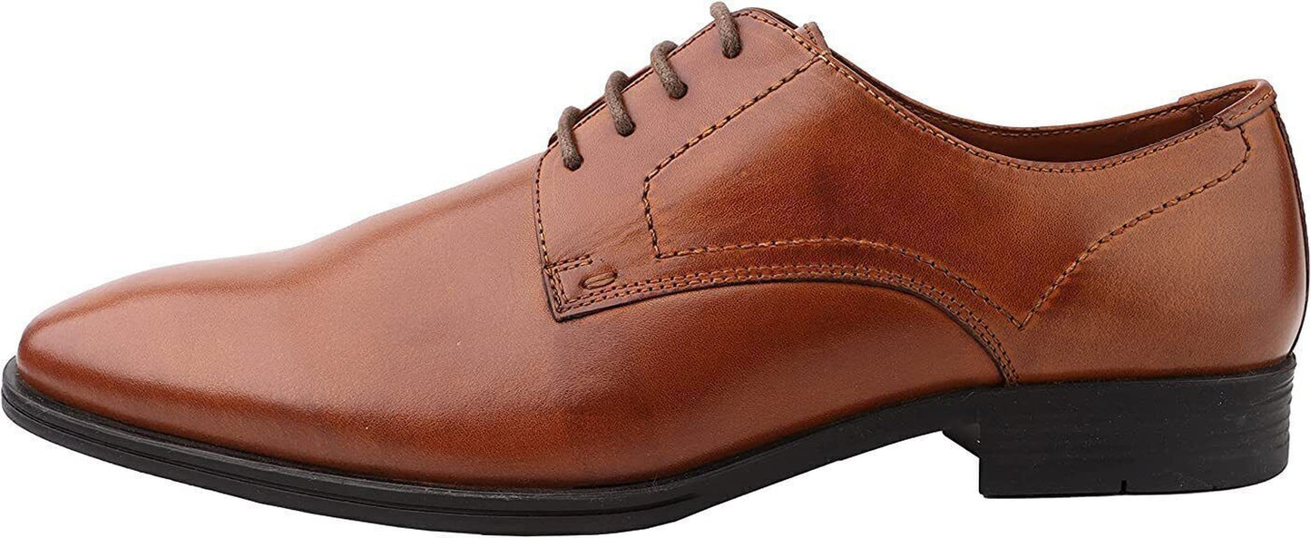 DIVCHI Men'S Formal Shoes Lace up Leather Footwear for Men