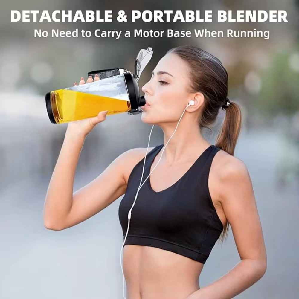 New 4000Mah Portable Juicer Cup 600ML with 6 Blades 20 Oz Mini Blender Cup for Shakes and Smoothis Blender Mixer Cup Fit Outdoor
