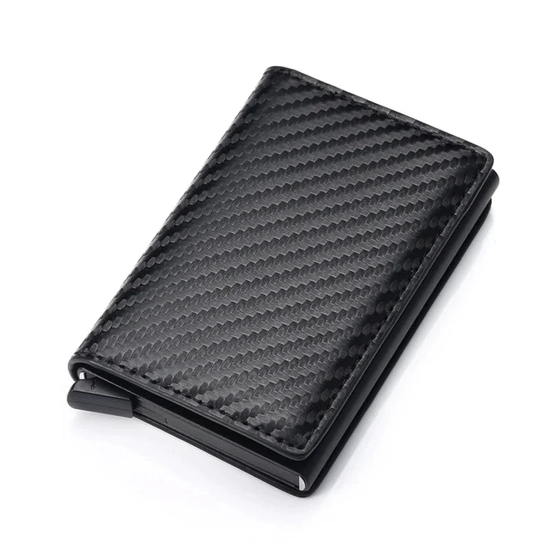 ID Credit Bank Card Holder Wallet Luxury Brand Men anti Rfid Blocking Protected Magic Leather Slim Mini Small Money Wallets Case