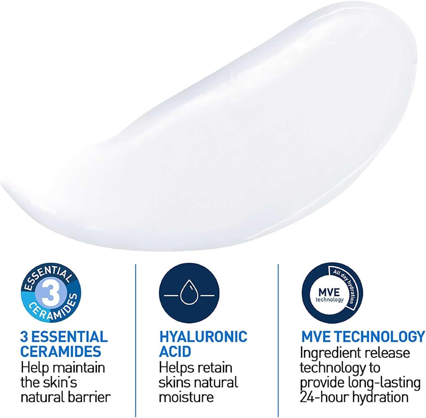 Moisturising Lotion, Face & Body, with 3 Essential Ceramides & Hyaluronic Acid, for Dry to Very Dry Skin