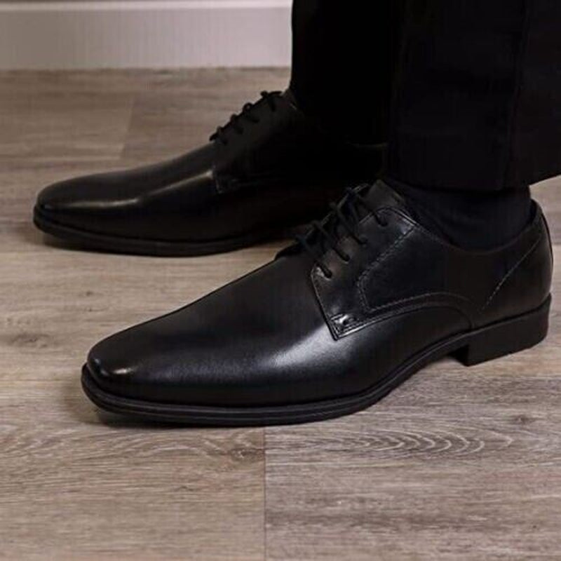 DIVCHI Men'S Formal Shoes Lace up Leather Footwear for Men