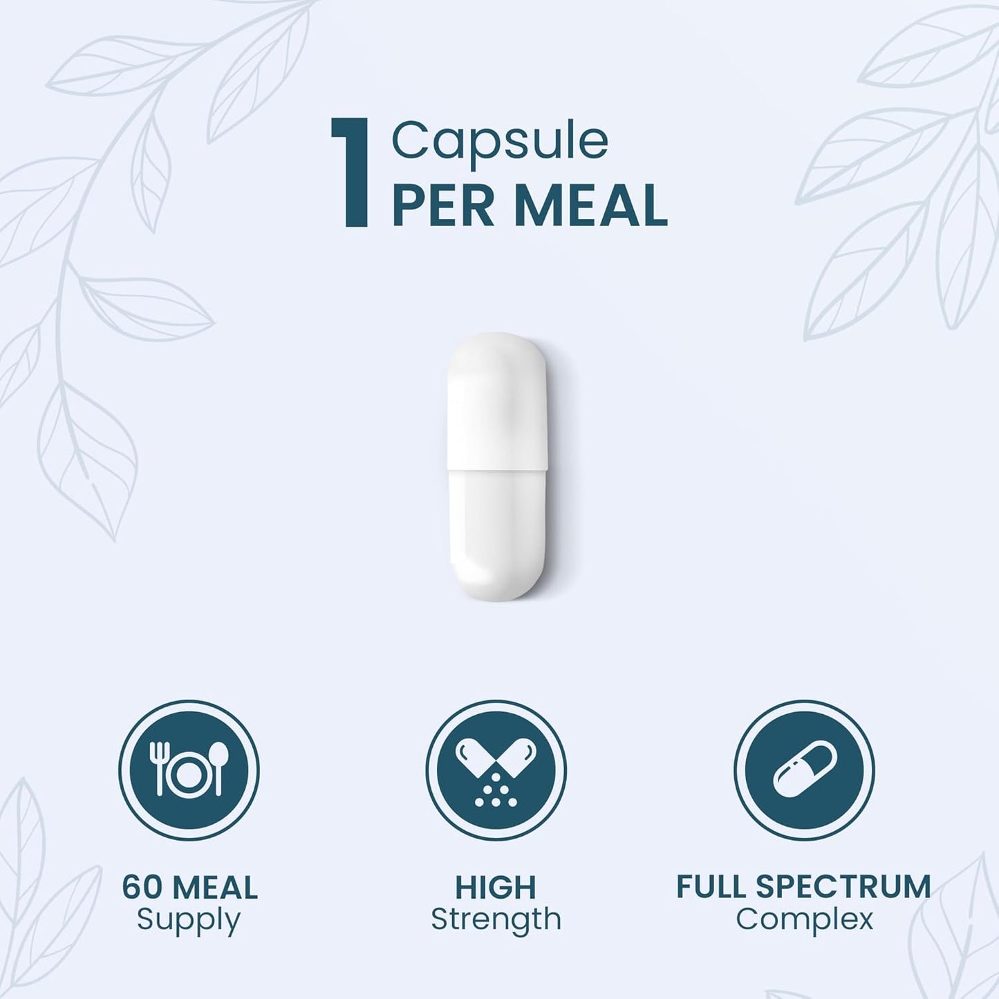 10-In-1 Digestive Enzyme Supplements | Made in the UK | Probiotics & Peppermint Oil for Gut Health, Bloating Relief and Belly Reduction | One Vegan Capsule per Meal | 60 Capsules