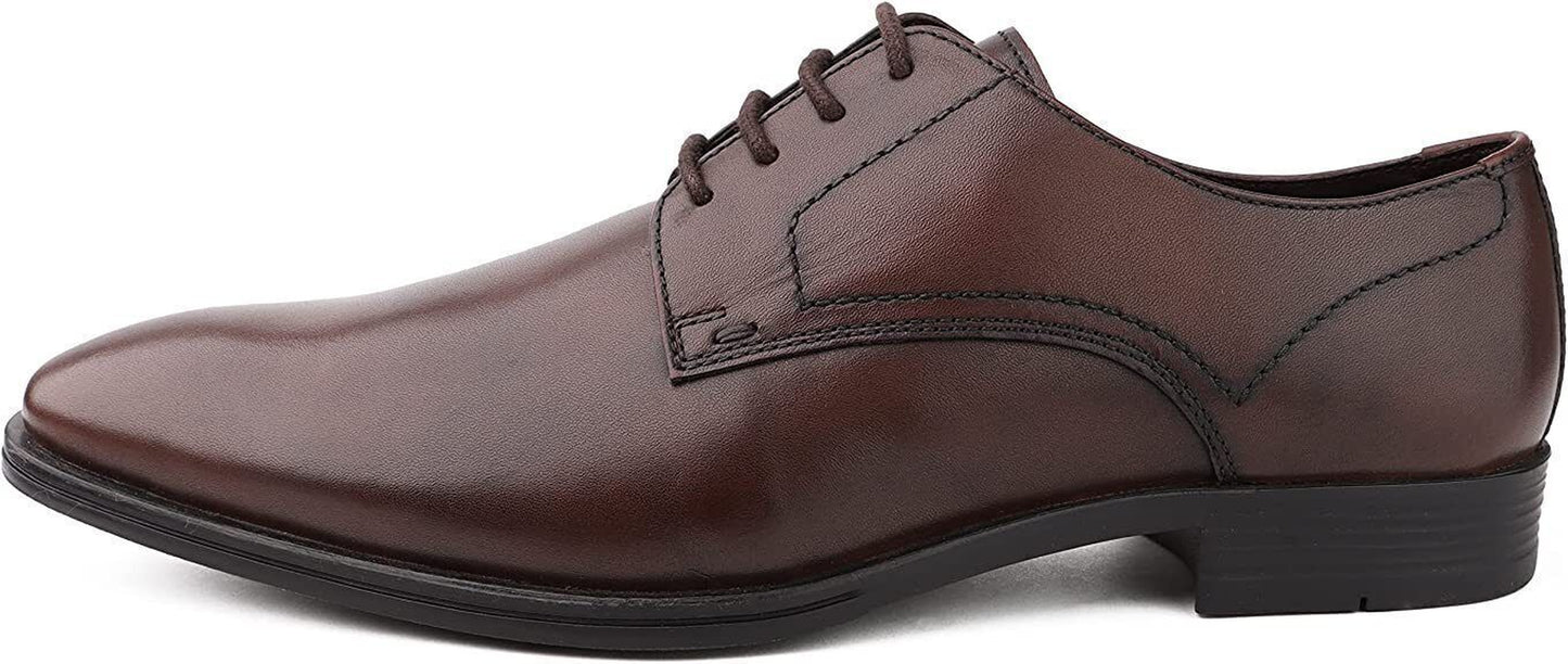 DIVCHI Men'S Formal Shoes Lace up Leather Footwear for Men