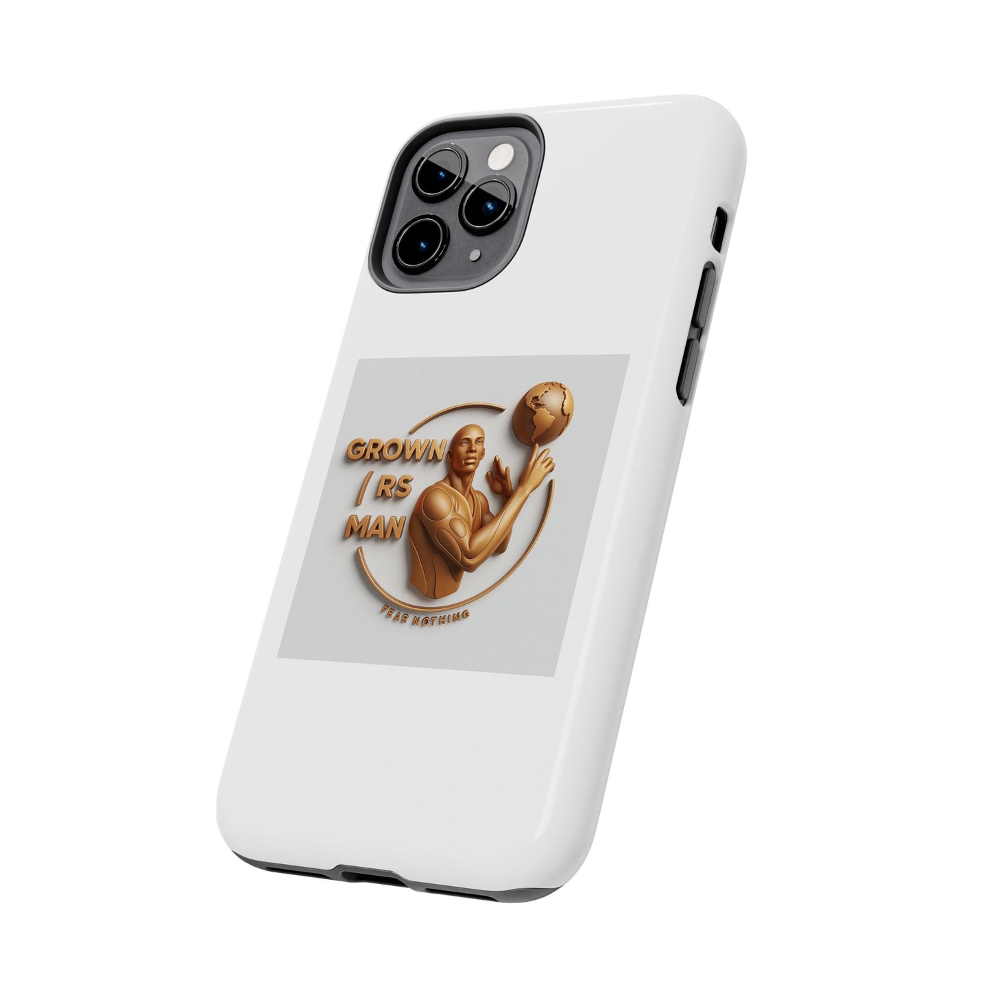 Tough Phone Case — 'Grown As Man' Bronze Basketball Design