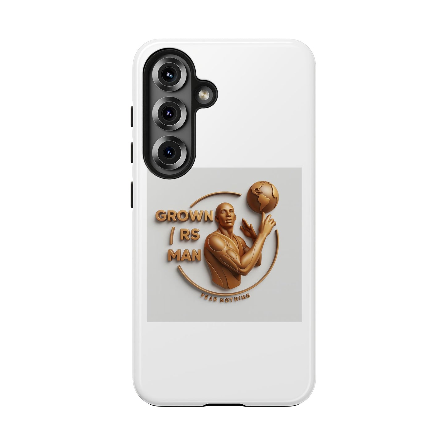 Tough Phone Case — 'Grown As Man' Bronze Basketball Design