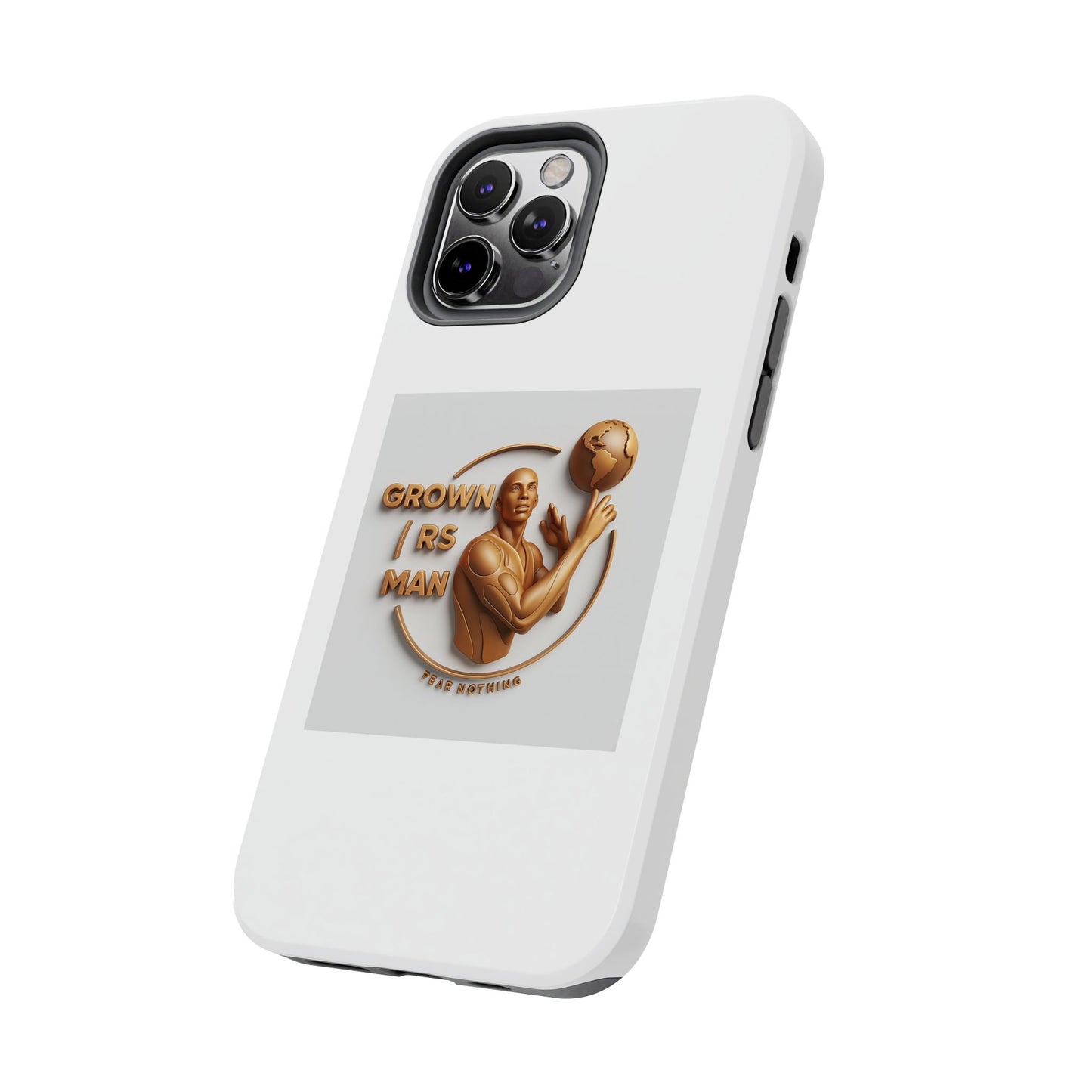 Tough Phone Case — 'Grown As Man' Bronze Basketball Design