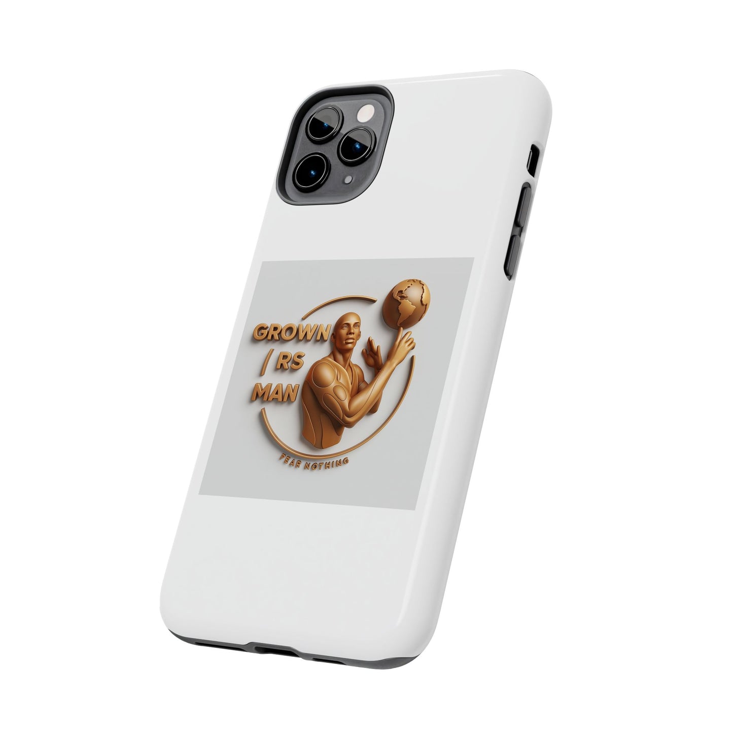 Tough Phone Case — 'Grown As Man' Bronze Basketball Design