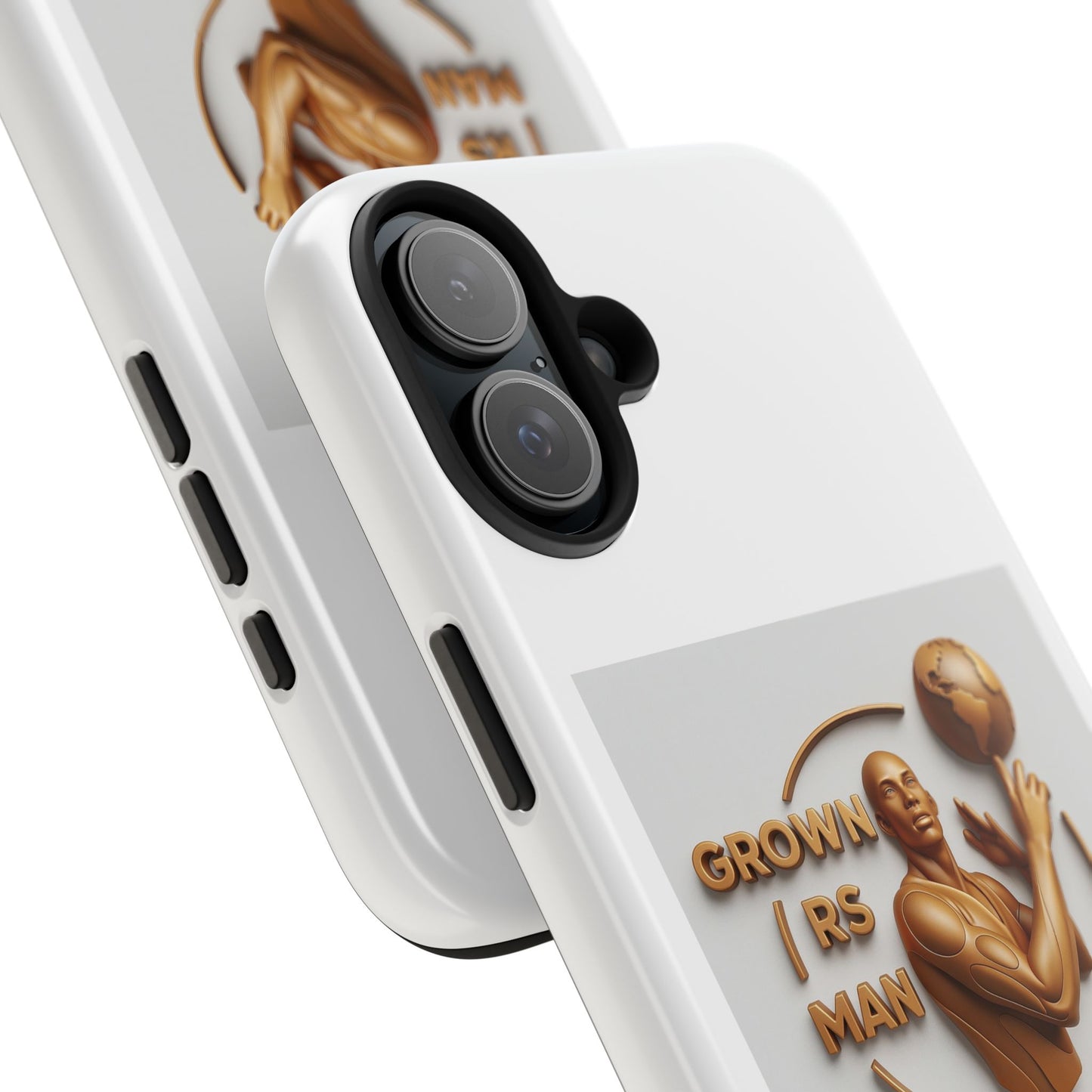 Tough Phone Case — 'Grown As Man' Bronze Basketball Design