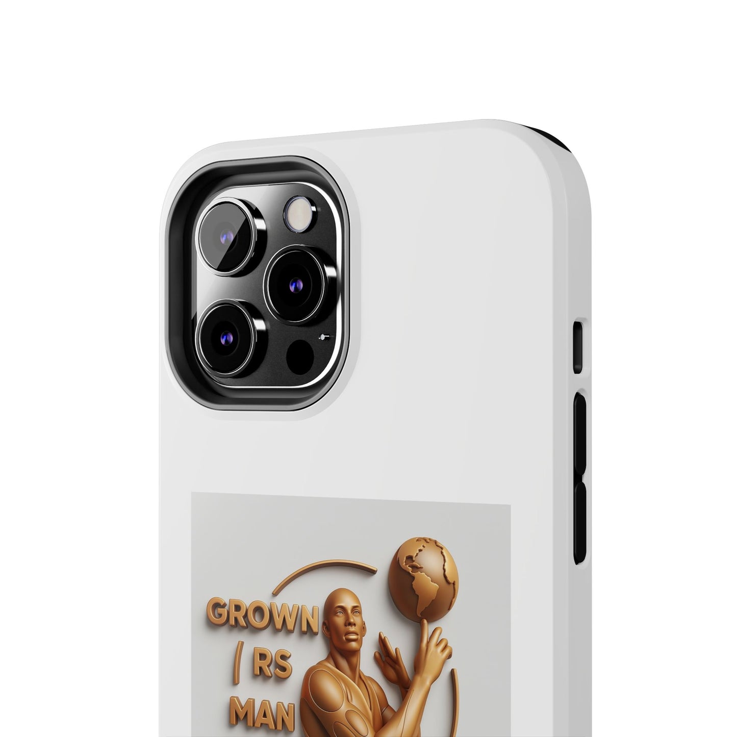 Tough Phone Case — 'Grown As Man' Bronze Basketball Design
