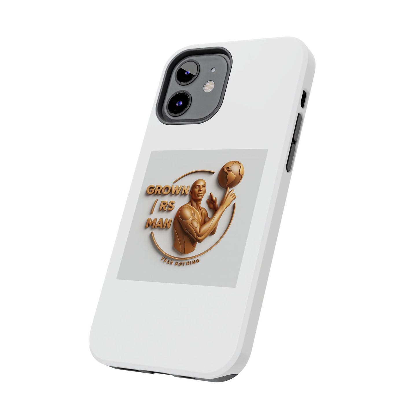 Tough Phone Case — 'Grown As Man' Bronze Basketball Design