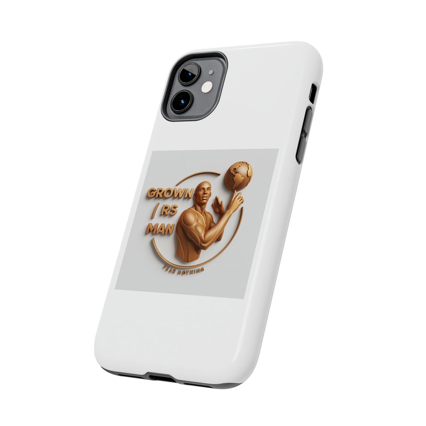 Tough Phone Case — 'Grown As Man' Bronze Basketball Design