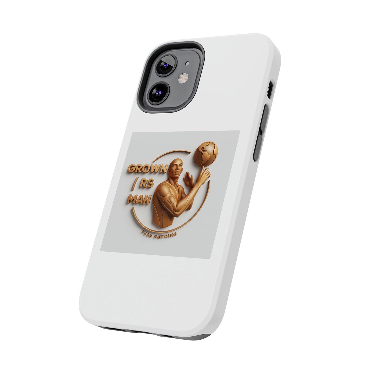 Tough Phone Case — 'Grown As Man' Bronze Basketball Design