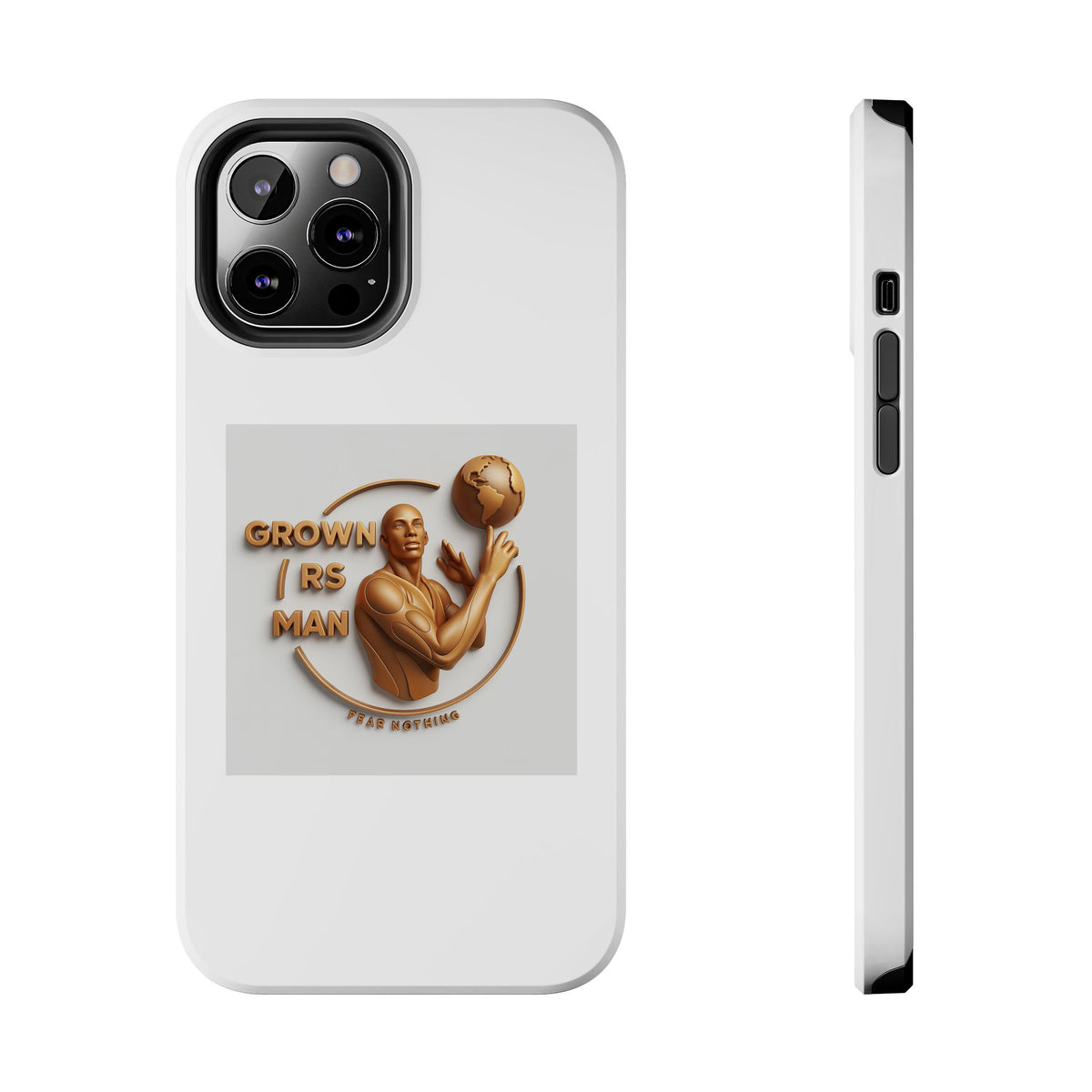 Tough Phone Case — 'Grown As Man' Bronze Basketball Design