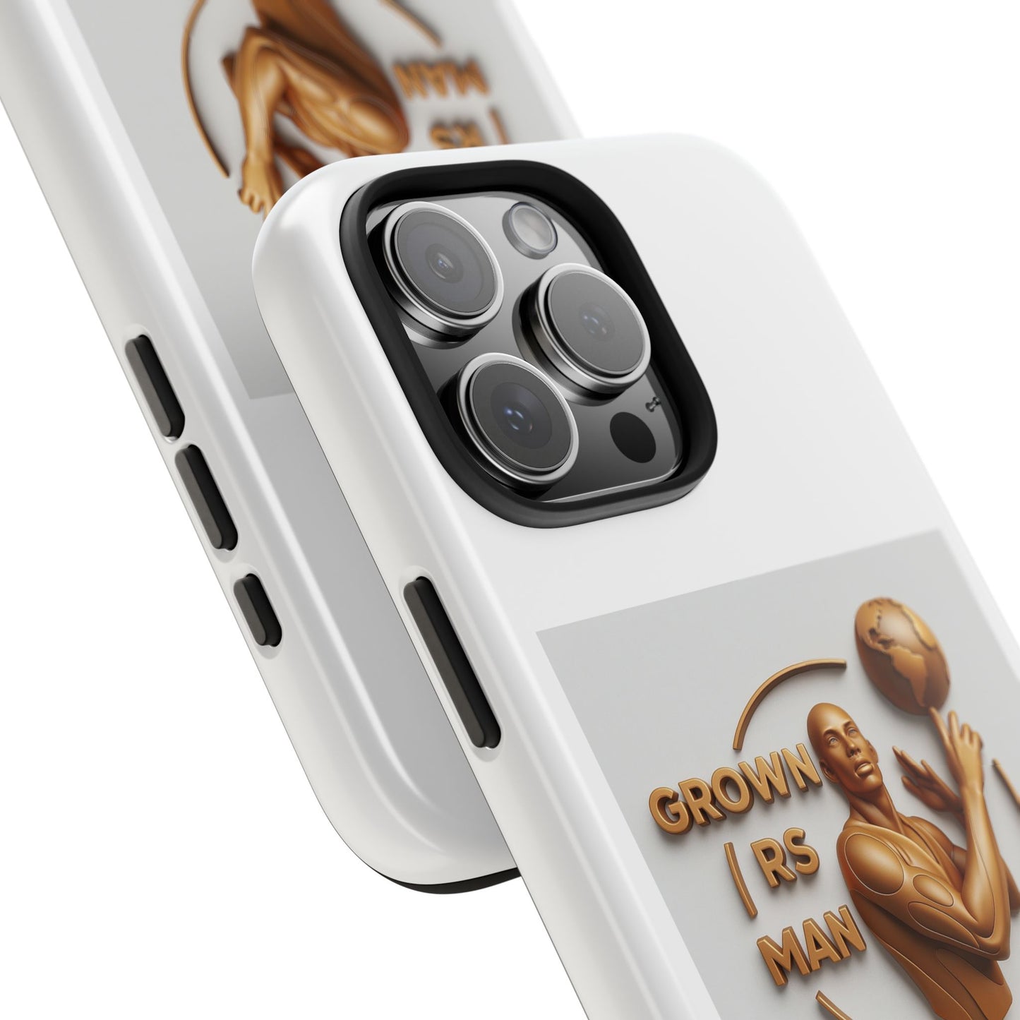Tough Phone Case — 'Grown As Man' Bronze Basketball Design