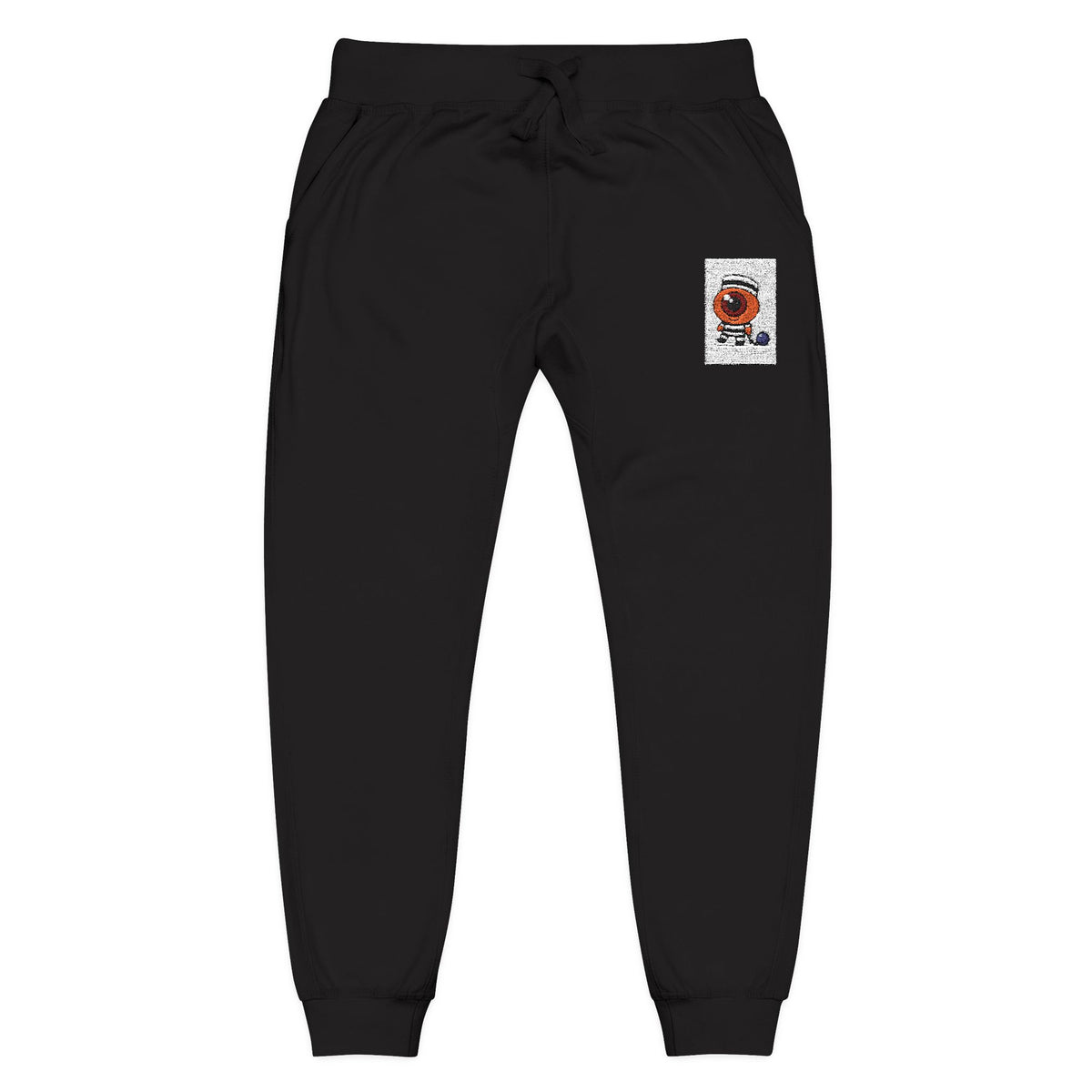 Cozy Embroidered Unisex Fleece Sweatpants, Casual Lounge Wear, Perfect for Relaxation, Gift for Him/Her, Ideal for Cozy Nights, Cute Fashion