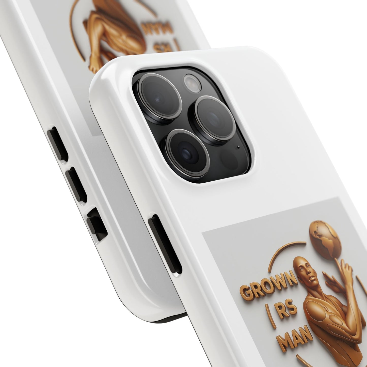 Tough Phone Case — 'Grown As Man' Bronze Basketball Design