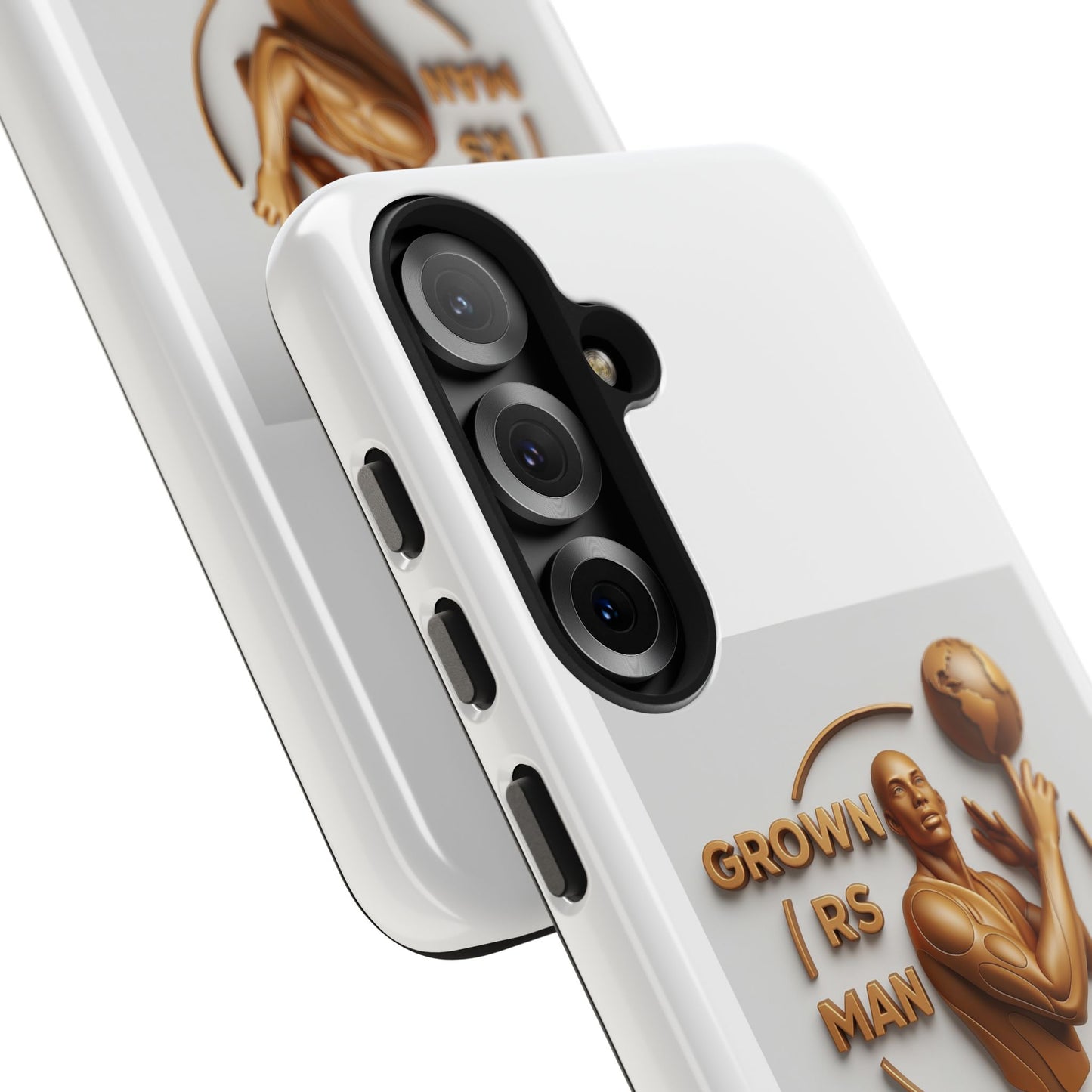 Tough Phone Case — 'Grown As Man' Bronze Basketball Design