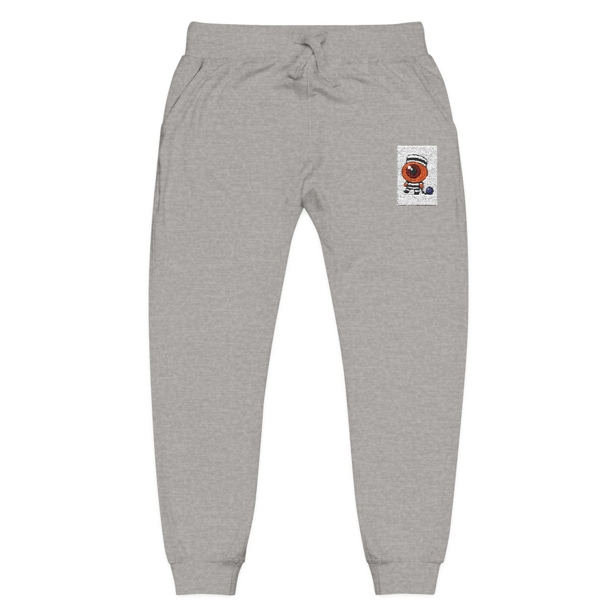 Cozy Embroidered Unisex Fleece Sweatpants, Casual Lounge Wear, Perfect for Relaxation, Gift for Him/Her, Ideal for Cozy Nights, Cute Fashion