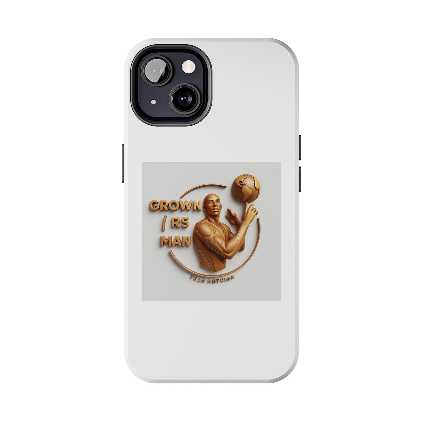 Tough Phone Case — 'Grown As Man' Bronze Basketball Design