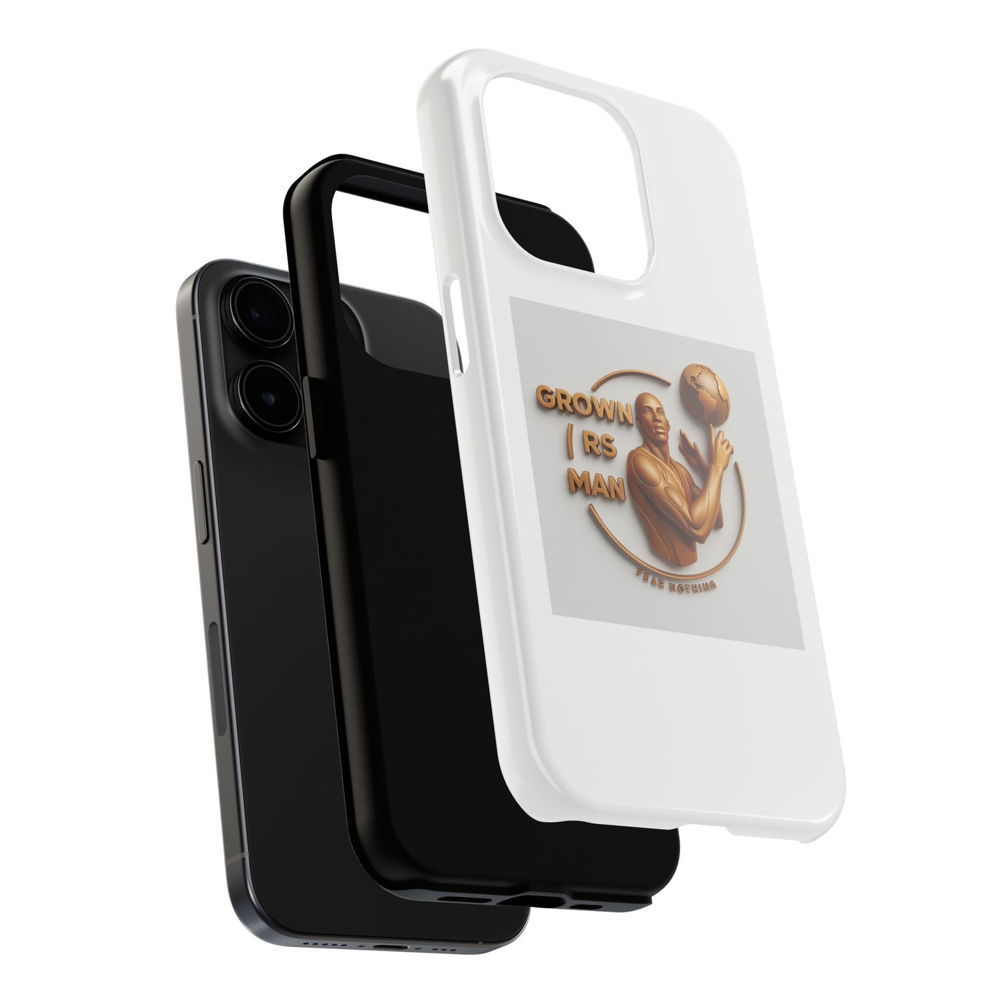 Tough Phone Case — 'Grown As Man' Bronze Basketball Design