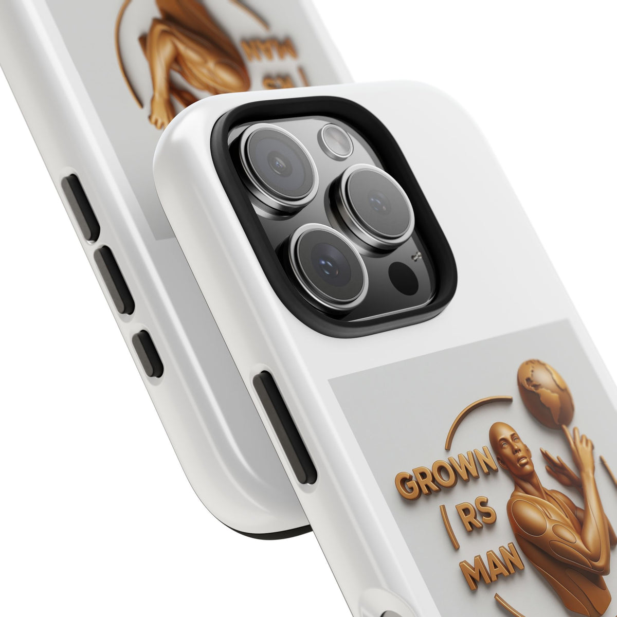 Tough Phone Case — 'Grown As Man' Bronze Basketball Design