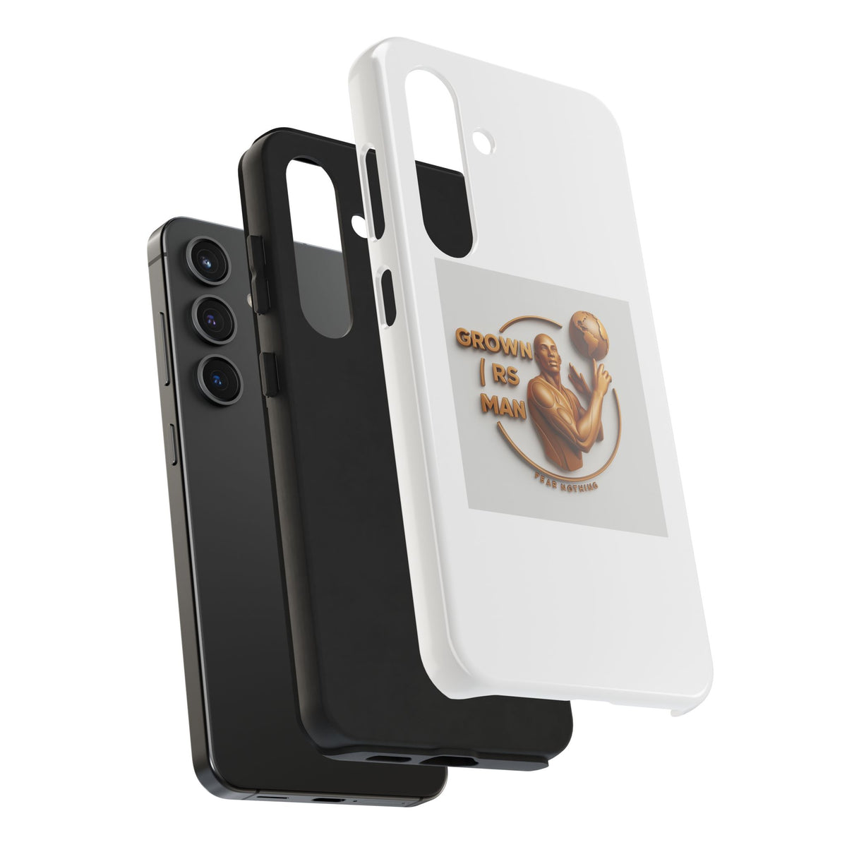 Tough Phone Case — 'Grown As Man' Bronze Basketball Design