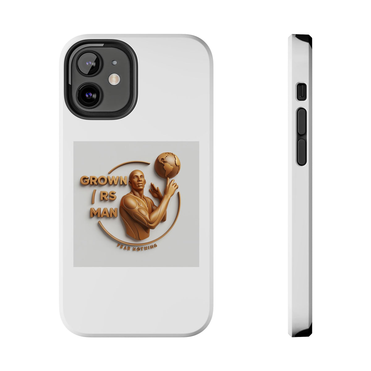 Tough Phone Case — 'Grown As Man' Bronze Basketball Design