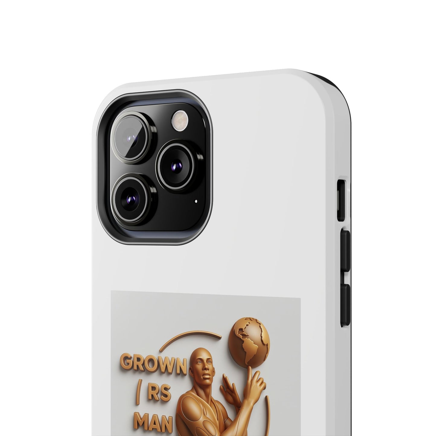 Tough Phone Case — 'Grown As Man' Bronze Basketball Design