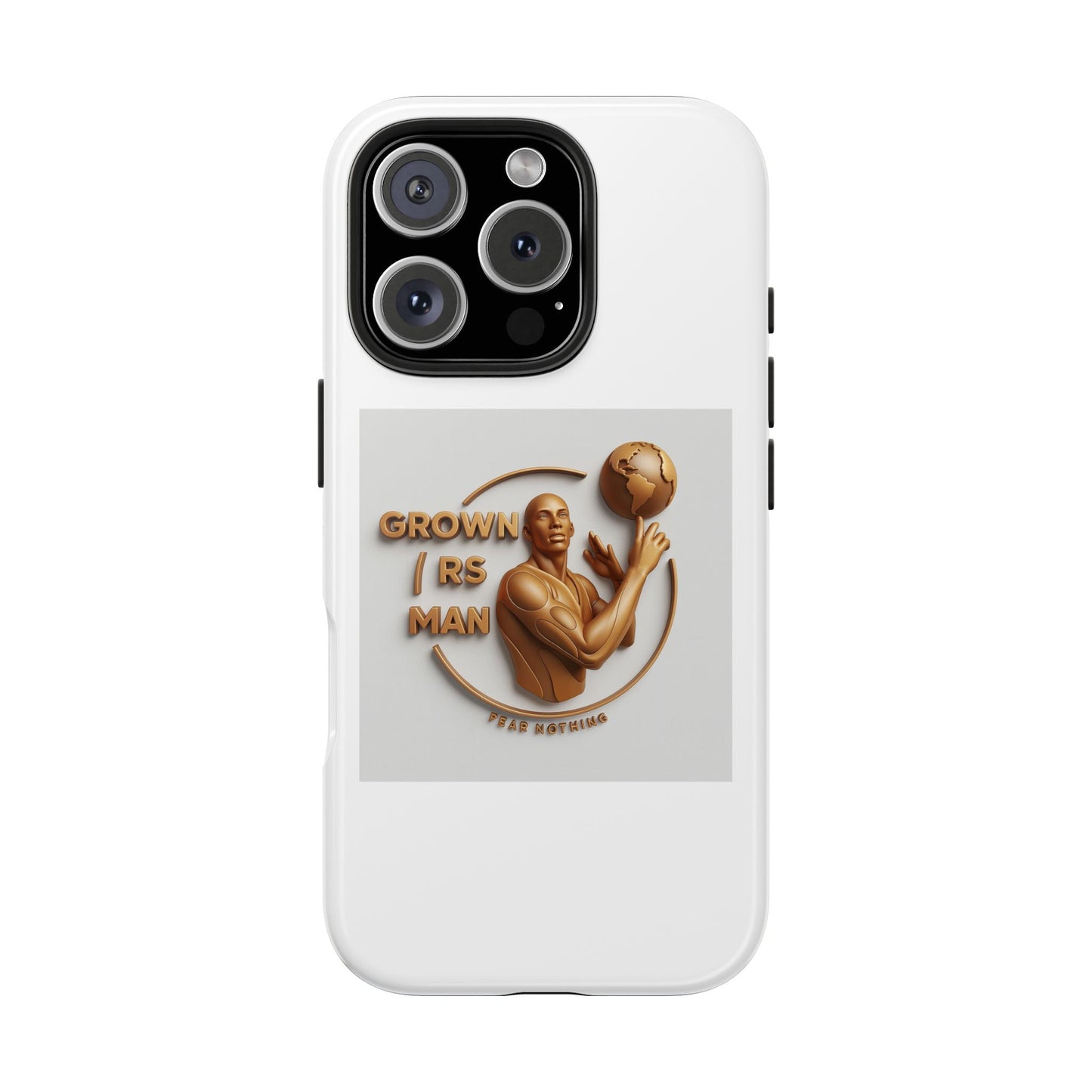 Tough Phone Case — 'Grown As Man' Bronze Basketball Design