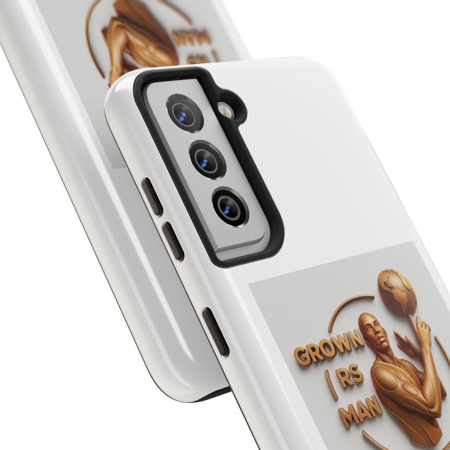 Tough Phone Case — 'Grown As Man' Bronze Basketball Design