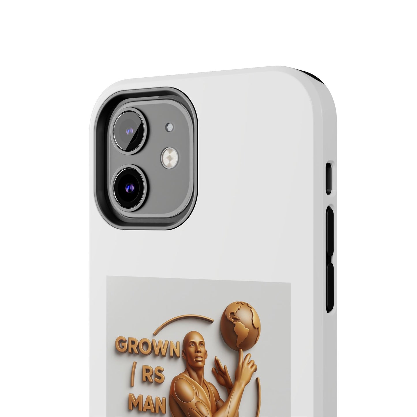 Tough Phone Case — 'Grown As Man' Bronze Basketball Design