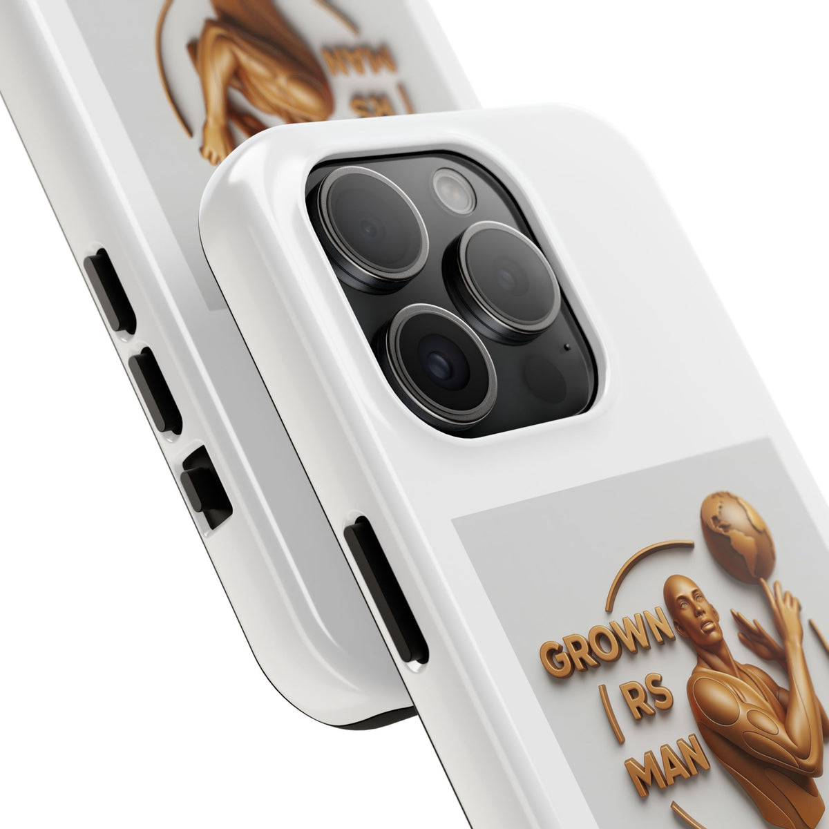 Tough Phone Case — 'Grown As Man' Bronze Basketball Design