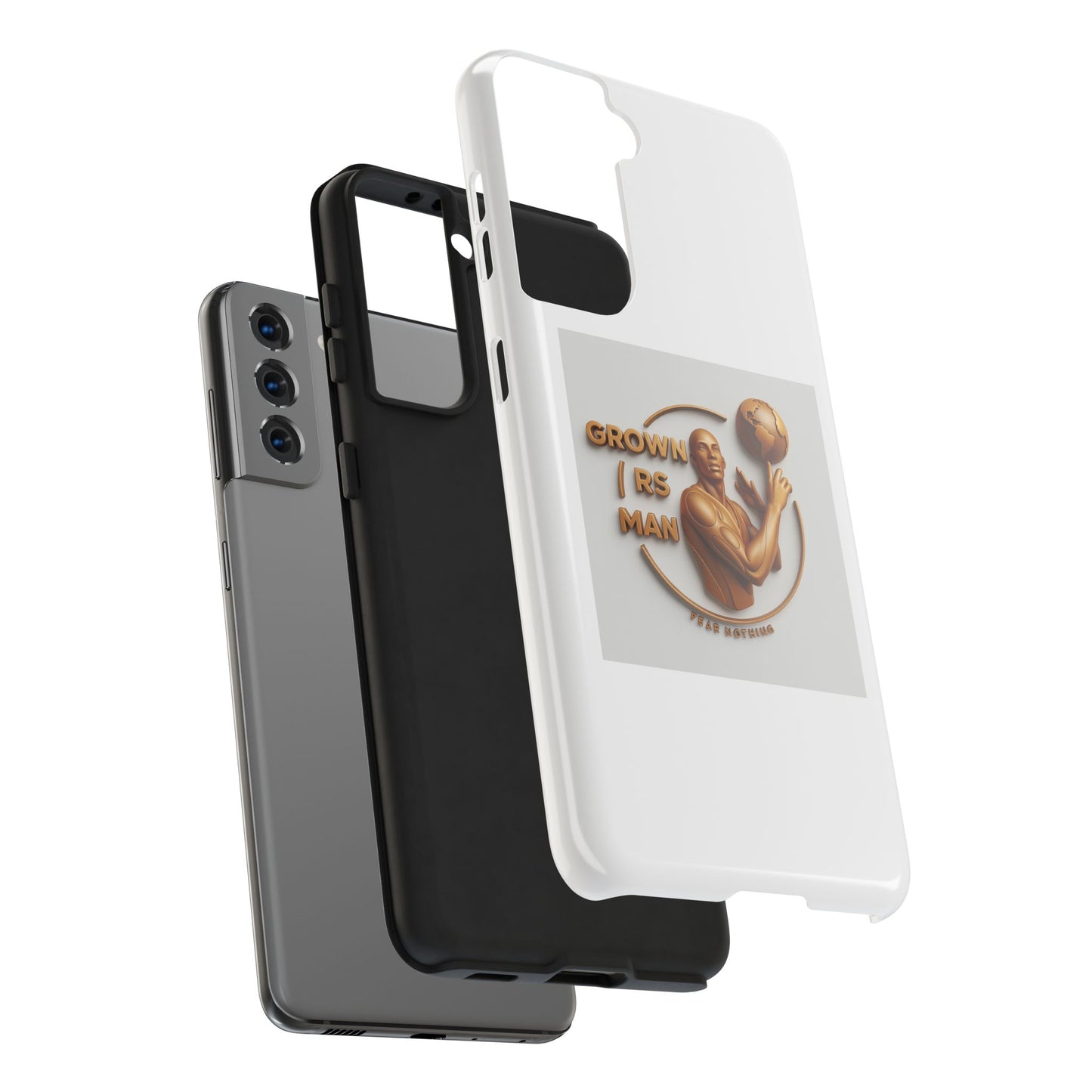 Tough Phone Case — 'Grown As Man' Bronze Basketball Design
