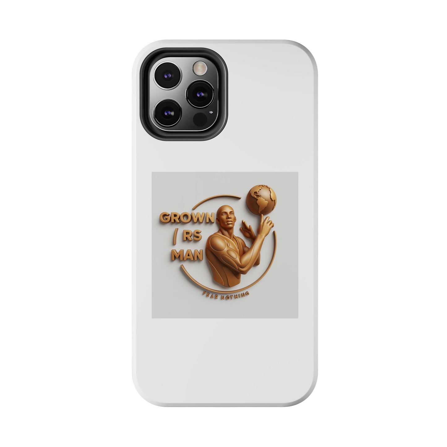 Tough Phone Case — 'Grown As Man' Bronze Basketball Design