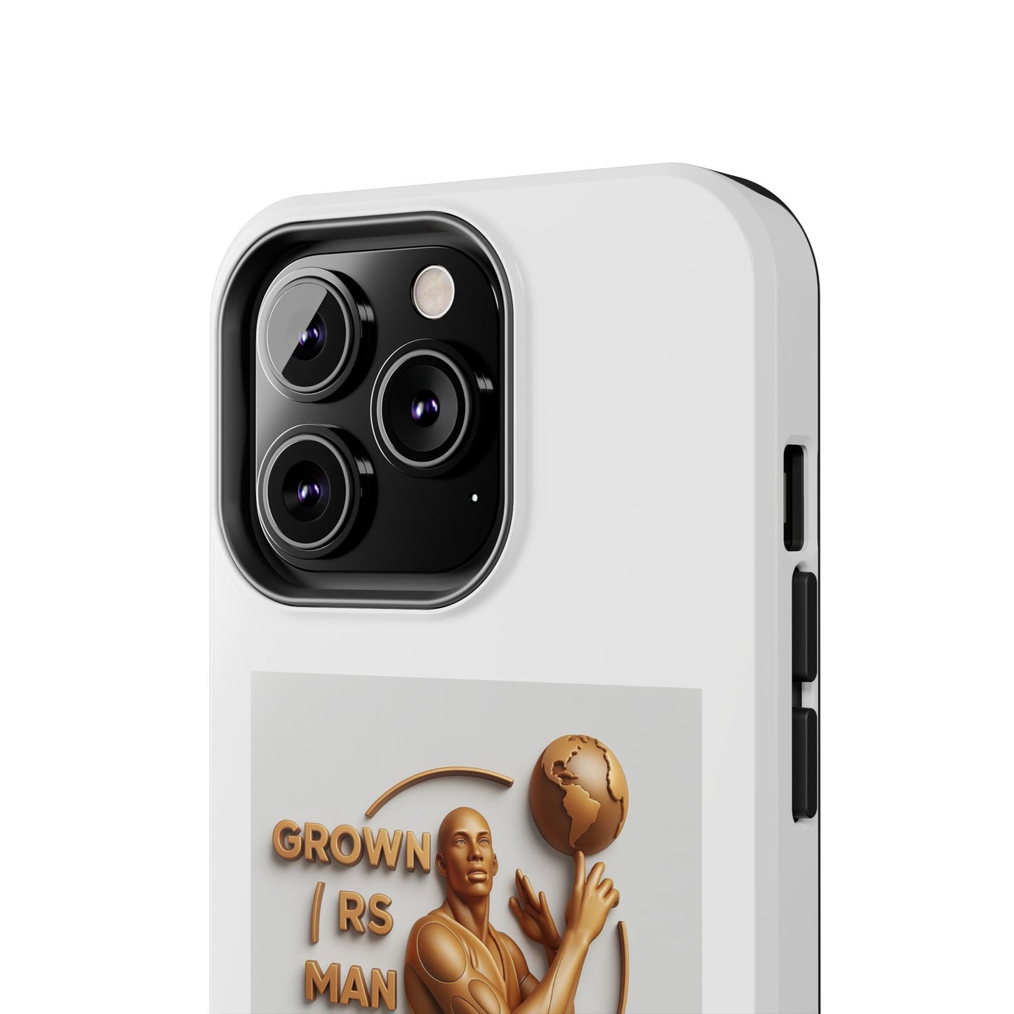 Tough Phone Case — 'Grown As Man' Bronze Basketball Design