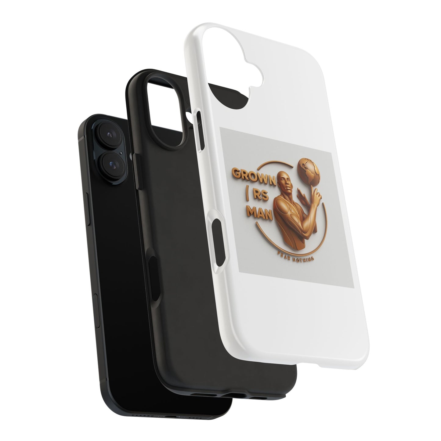 Tough Phone Case — 'Grown As Man' Bronze Basketball Design