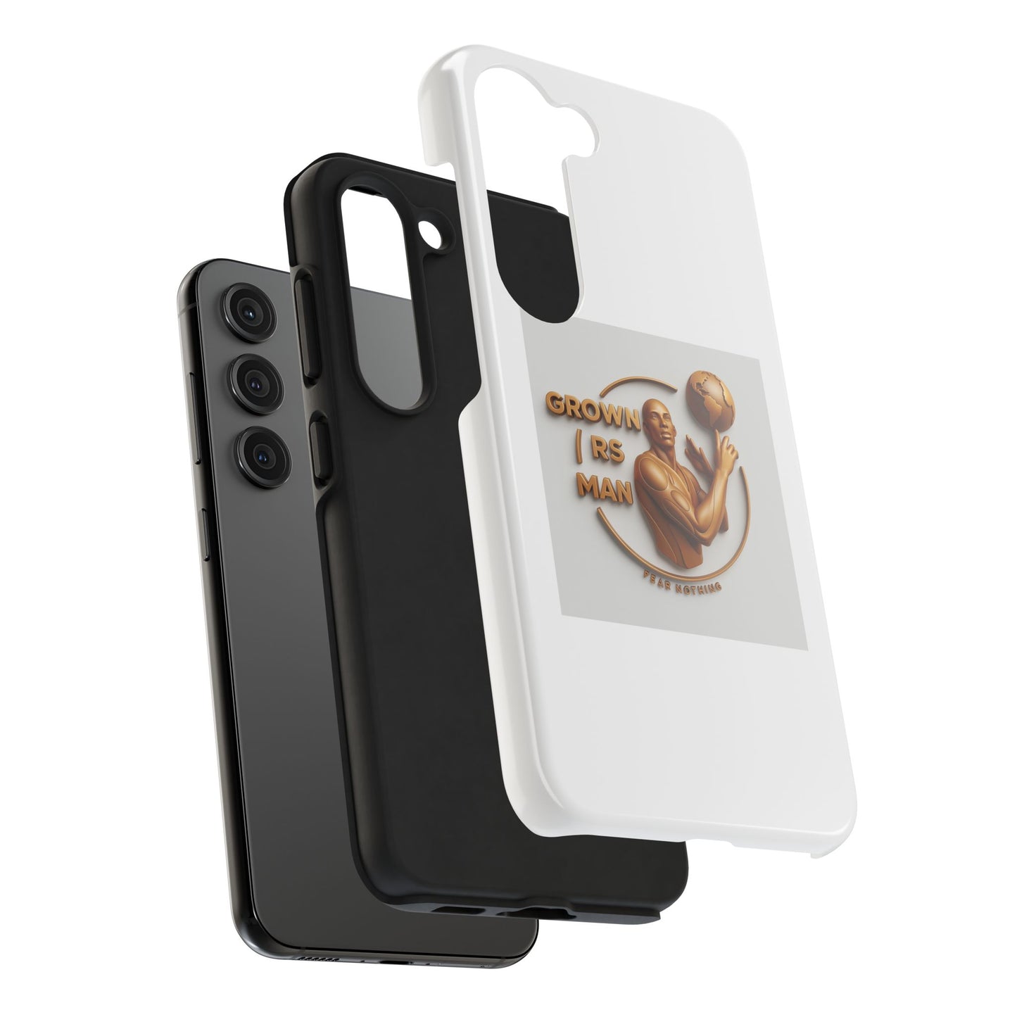 Tough Phone Case — 'Grown As Man' Bronze Basketball Design