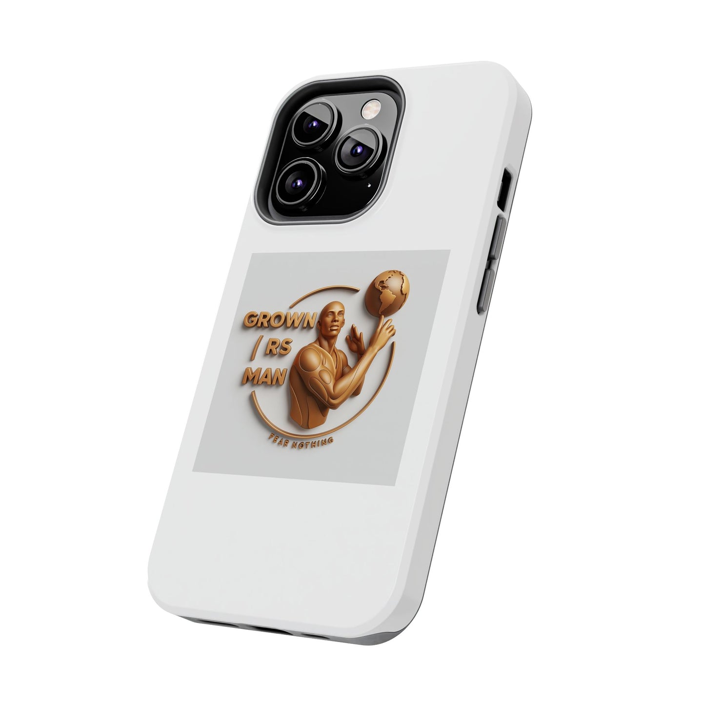 Tough Phone Case — 'Grown As Man' Bronze Basketball Design