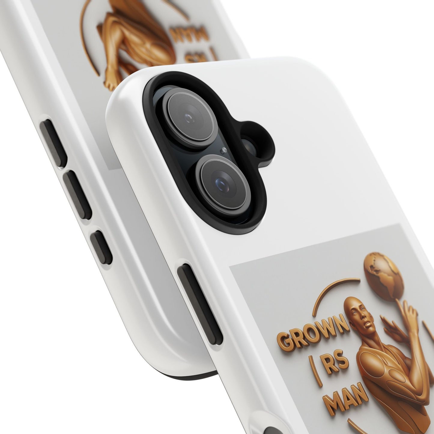 Tough Phone Case — 'Grown As Man' Bronze Basketball Design