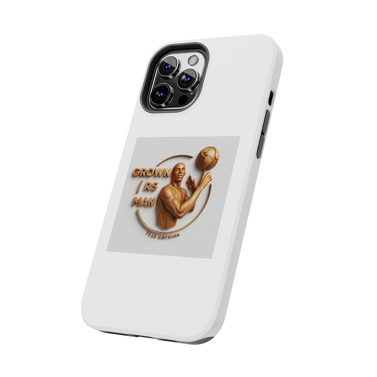 Tough Phone Case — 'Grown As Man' Bronze Basketball Design