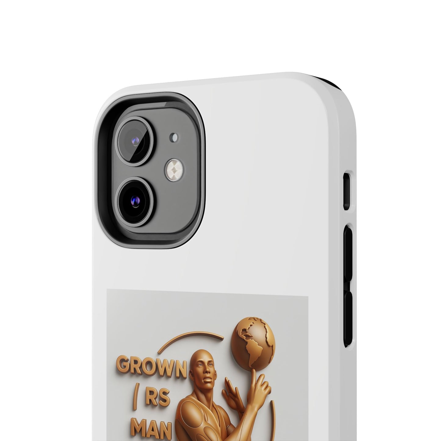 Tough Phone Case — 'Grown As Man' Bronze Basketball Design