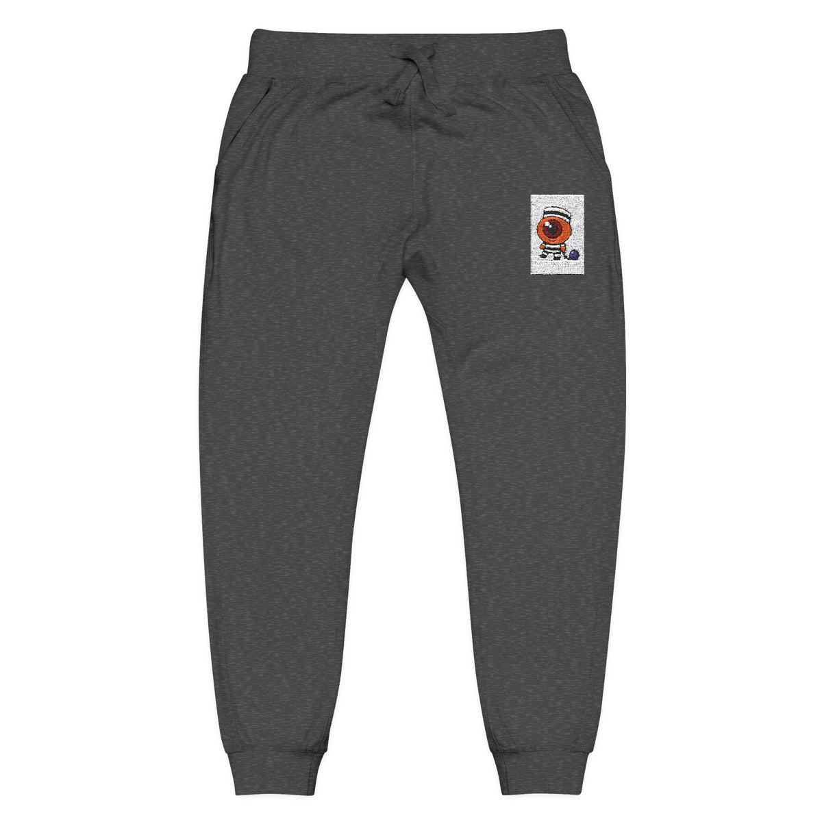 Cozy Embroidered Unisex Fleece Sweatpants, Casual Lounge Wear, Perfect for Relaxation, Gift for Him/Her, Ideal for Cozy Nights, Cute Fashion