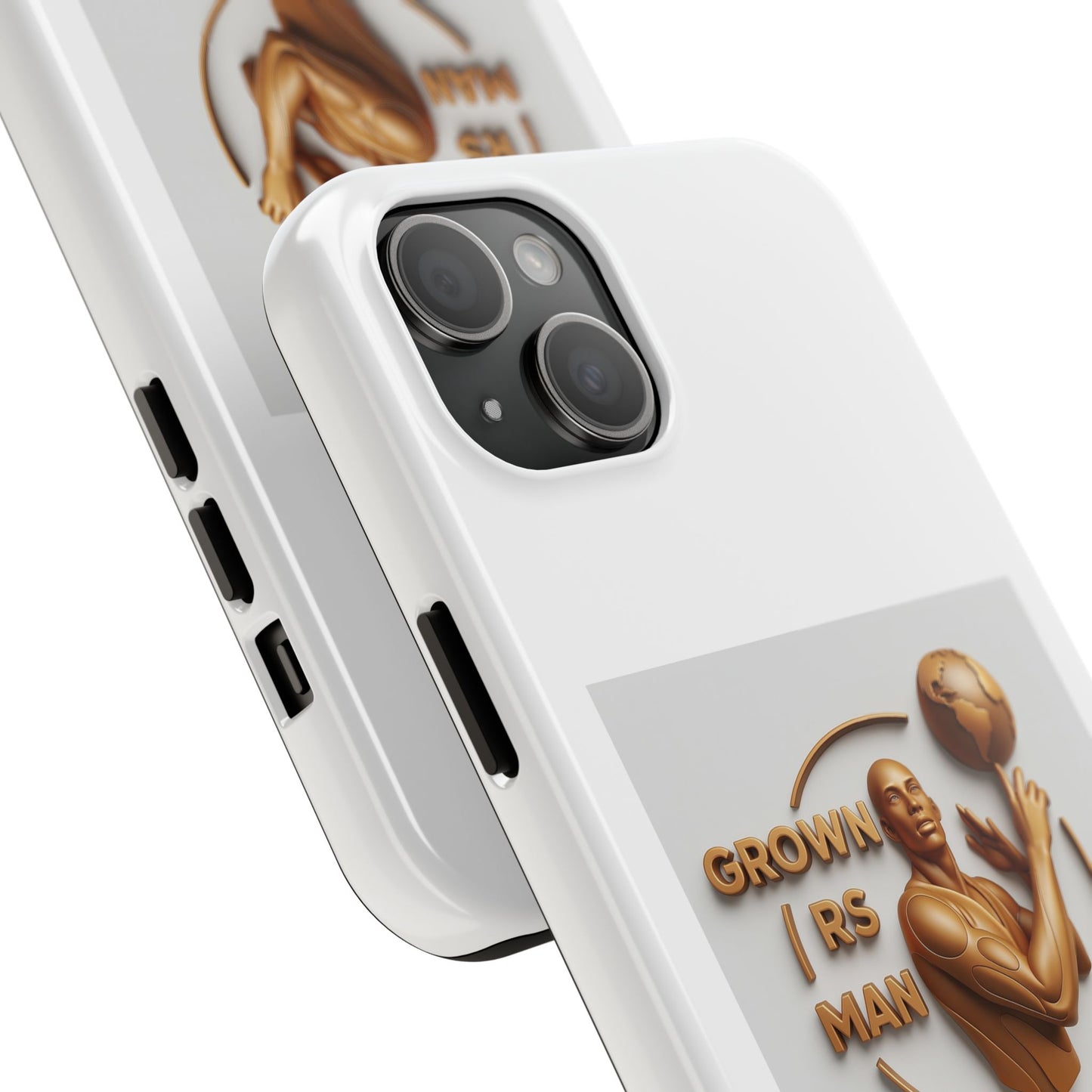 Tough Phone Case — 'Grown As Man' Bronze Basketball Design