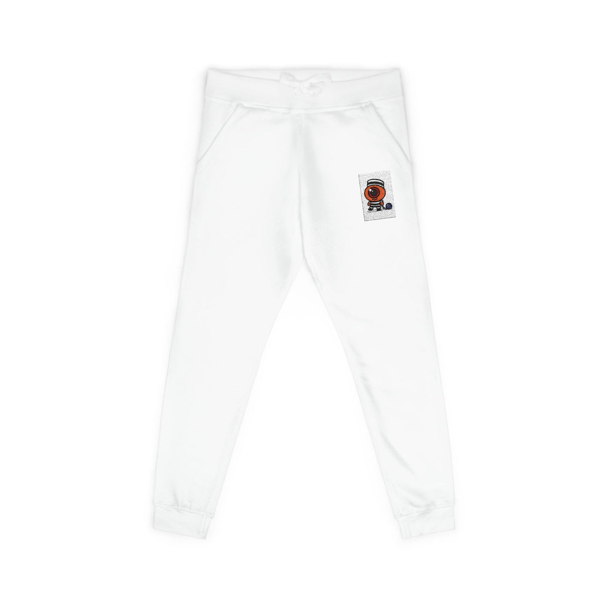 Cozy Embroidered Unisex Fleece Sweatpants, Casual Lounge Wear, Perfect for Relaxation, Gift for Him/Her, Ideal for Cozy Nights, Cute Fashion