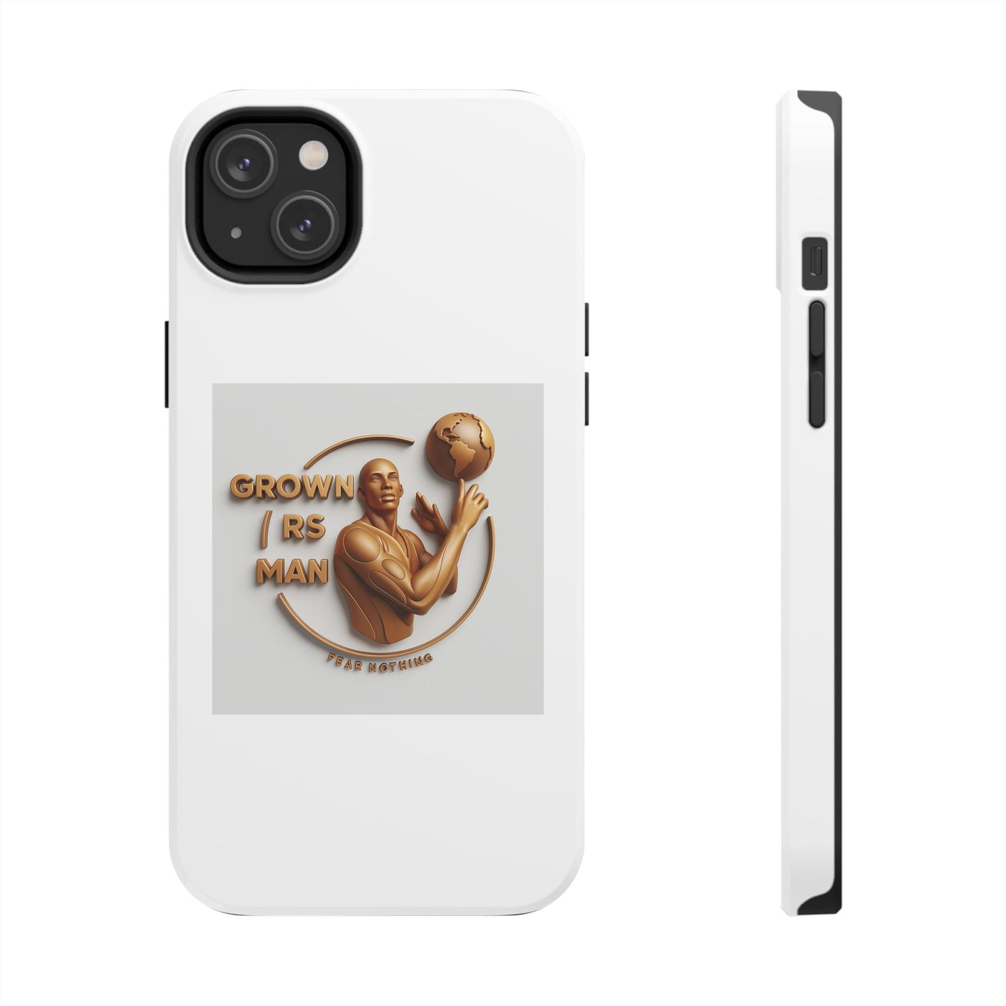 Tough Phone Case — 'Grown As Man' Bronze Basketball Design
