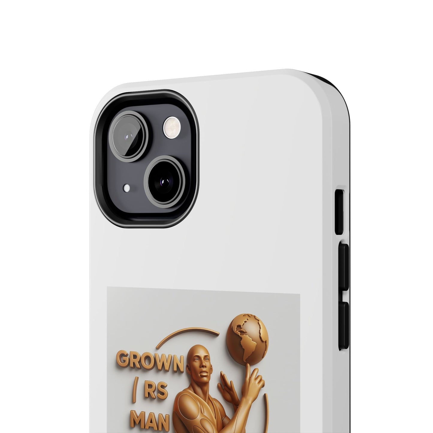 Tough Phone Case — 'Grown As Man' Bronze Basketball Design