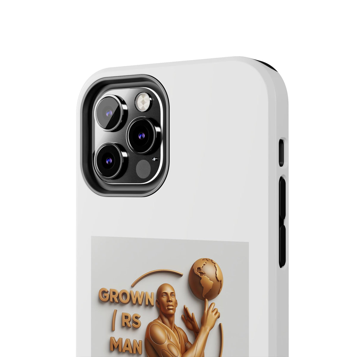 Tough Phone Case — 'Grown As Man' Bronze Basketball Design