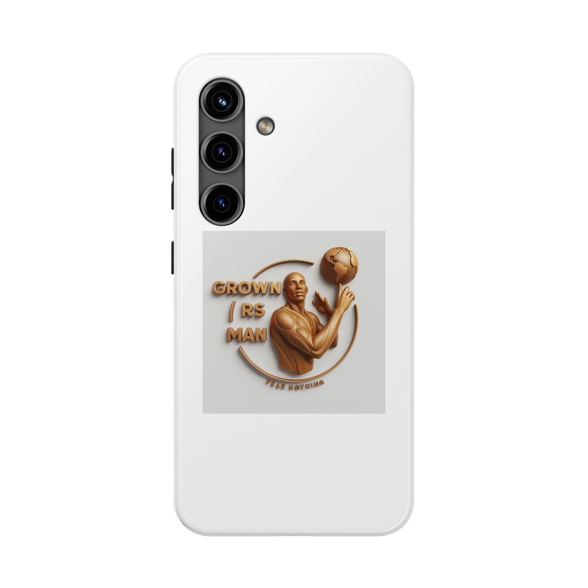 Tough Phone Case — 'Grown As Man' Bronze Basketball Design