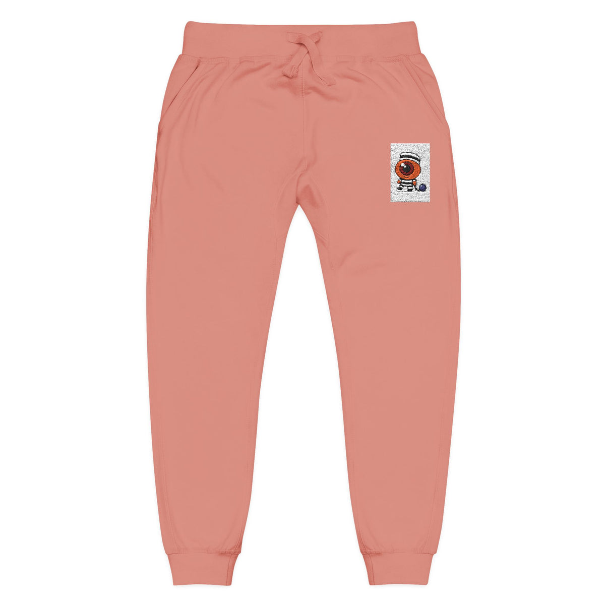 Cozy Embroidered Unisex Fleece Sweatpants, Casual Lounge Wear, Perfect for Relaxation, Gift for Him/Her, Ideal for Cozy Nights, Cute Fashion