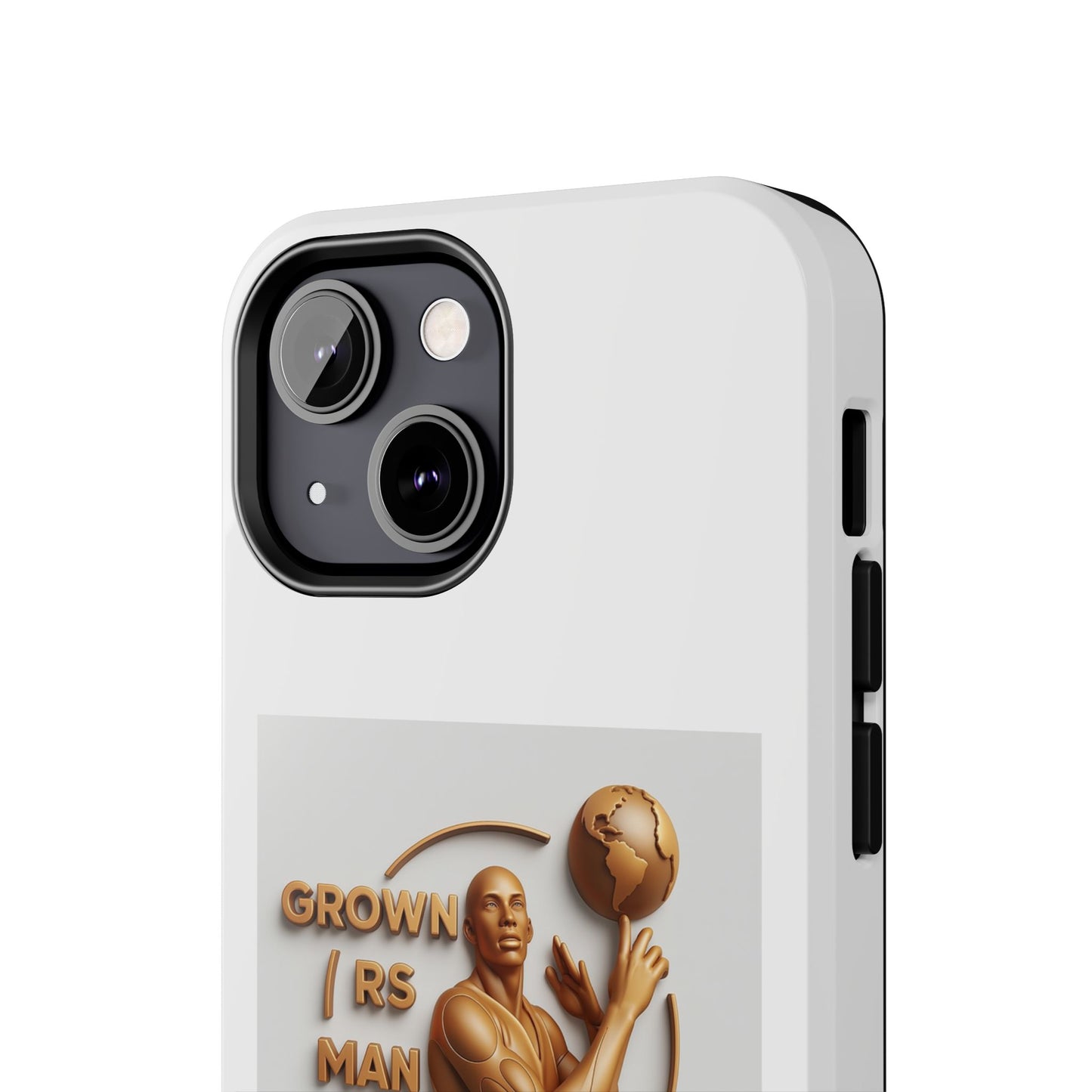 Tough Phone Case — 'Grown As Man' Bronze Basketball Design